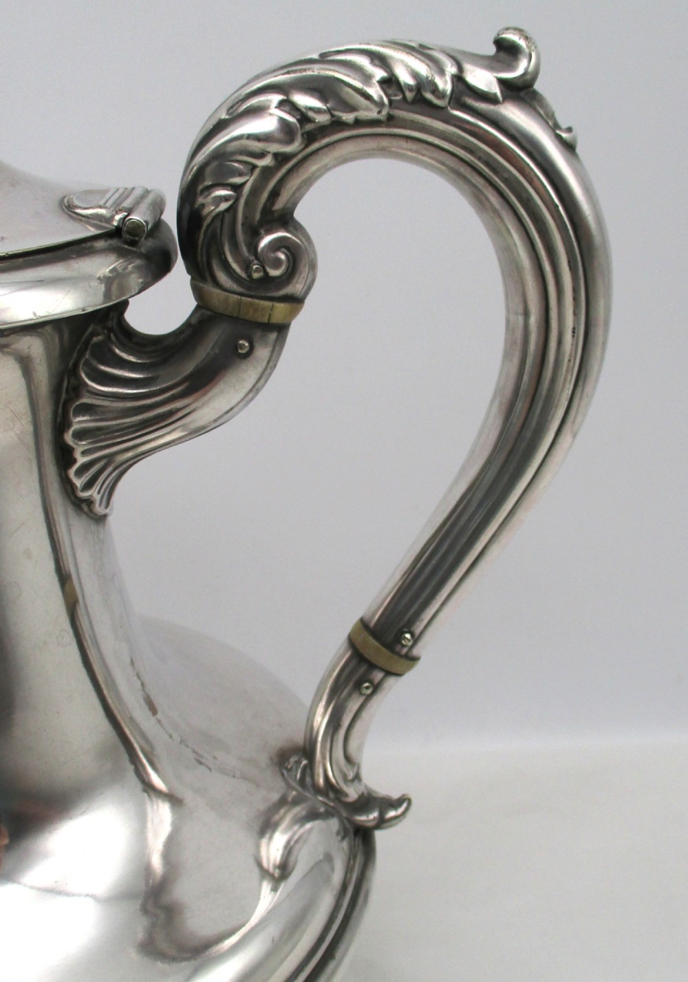 Old Sheffield Plated Coffee Pot by Roberts Smith c1830 View III