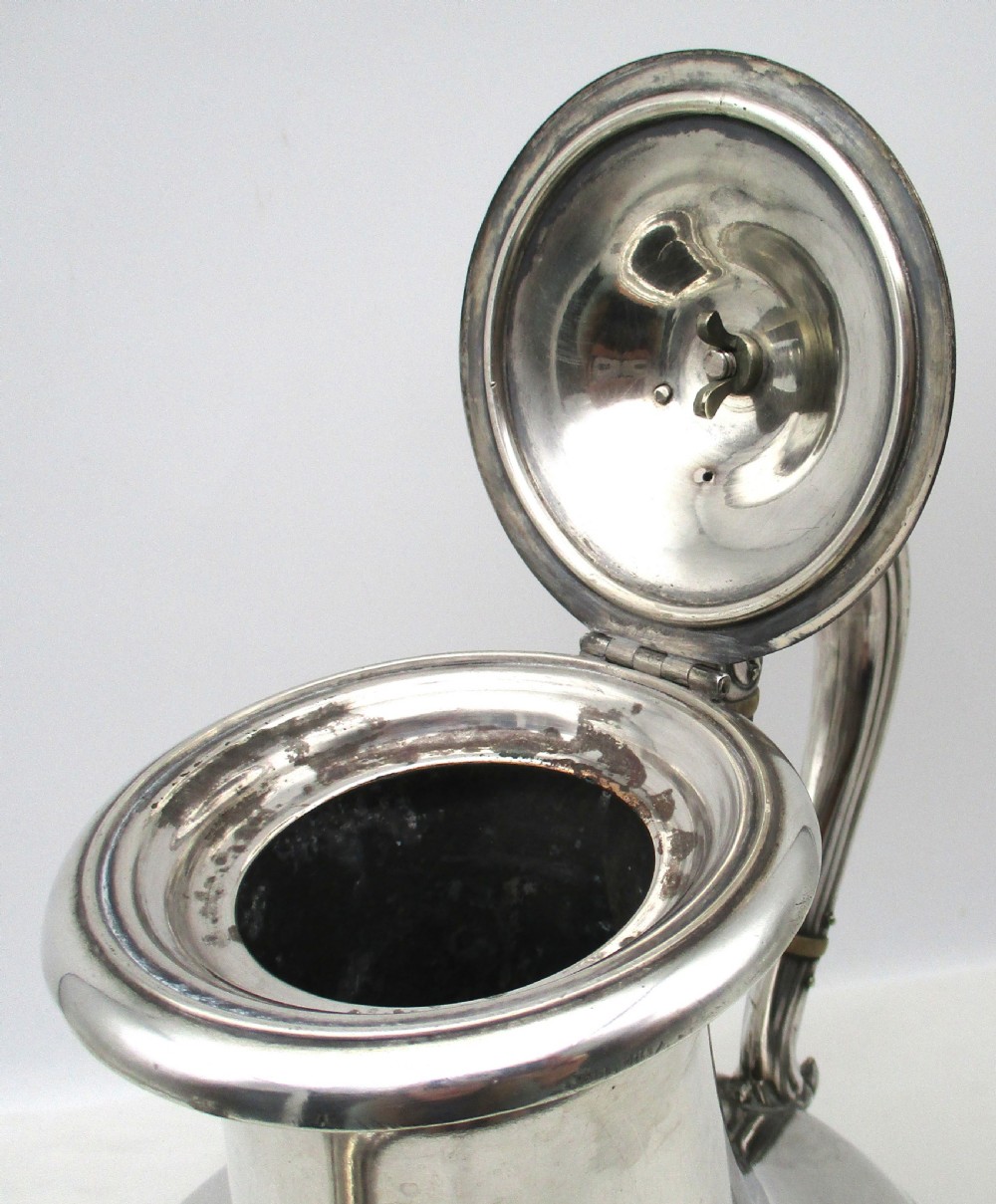 Old Sheffield Plated Coffee Pot by Roberts Smith c1830 View VII