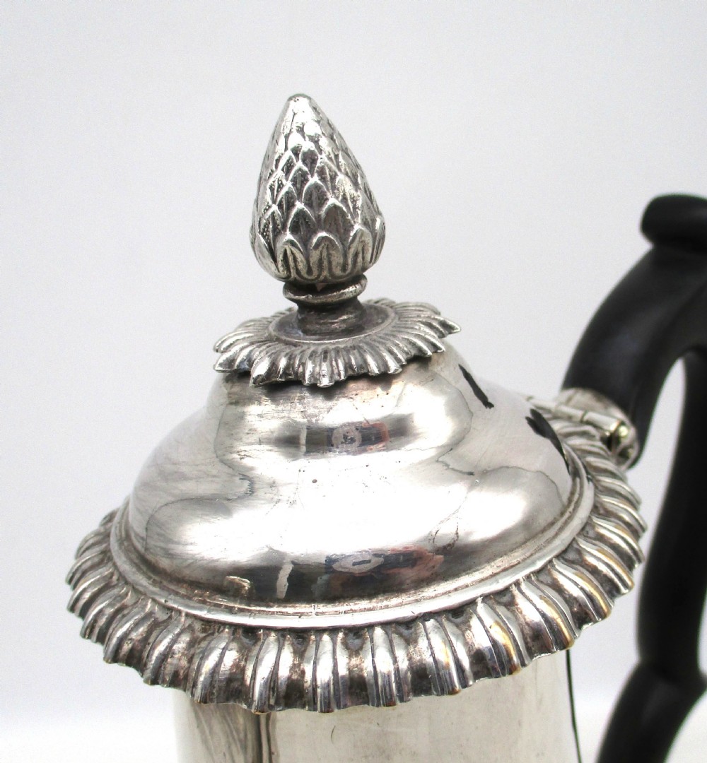Rare Early Old Sheffield Plated Coffee Pot Henry Tudor View VI