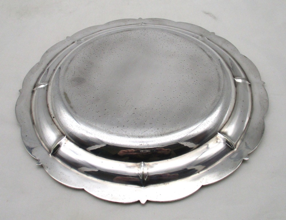 Set of 6 Small Silver Plated Dinner Plates View VII