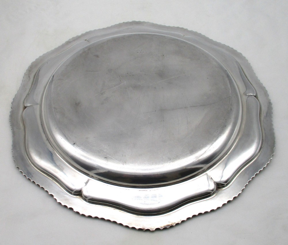 Large Gadrooned Silver Plated Meat Plate View VI