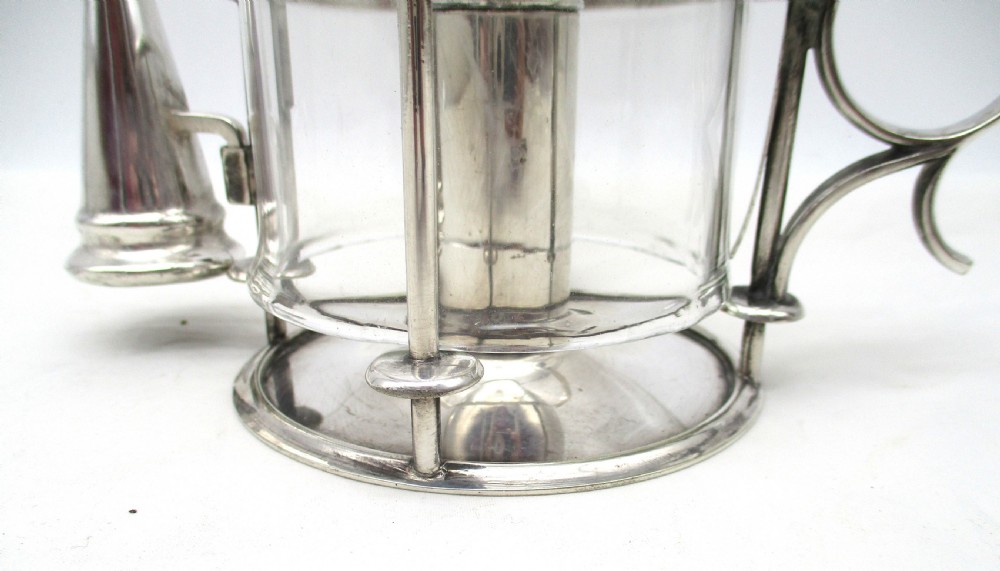 Good Silver Plated Chamber Candlestick with Shade - Elkington View V