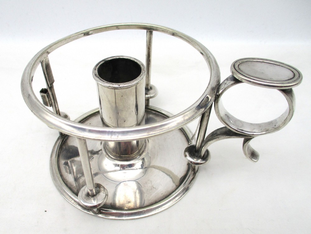 Good Silver Plated Chamber Candlestick with Shade - Elkington View VII