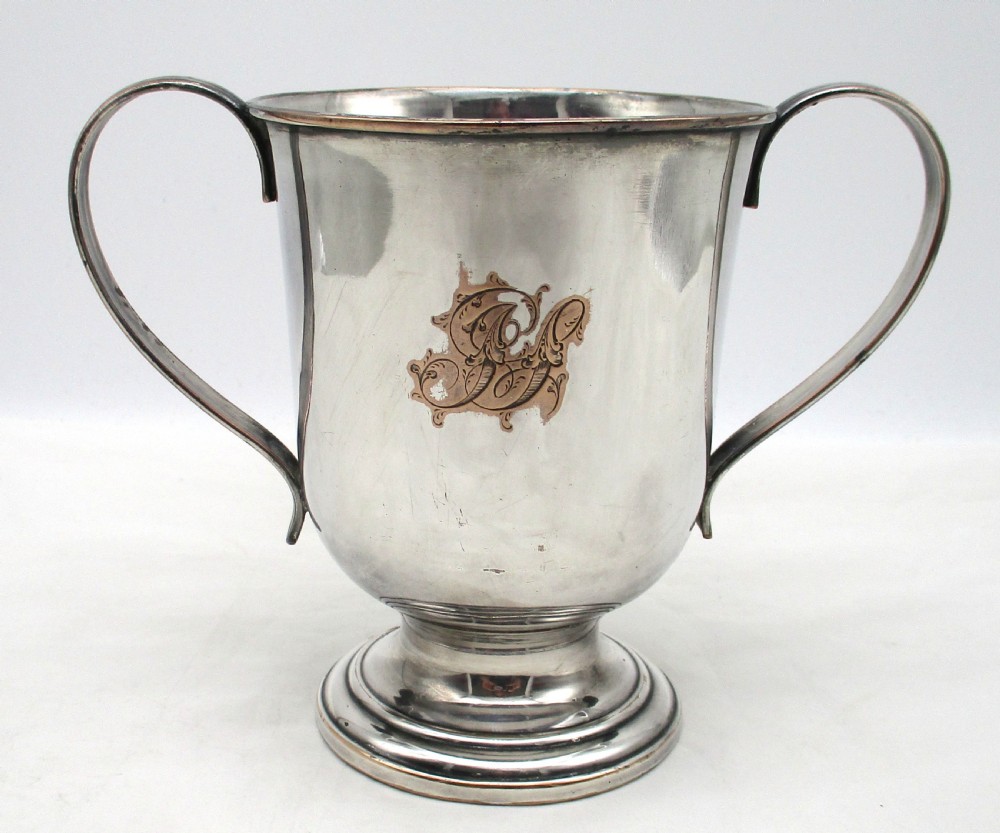Old Sheffield Plated Loving Cup c1800