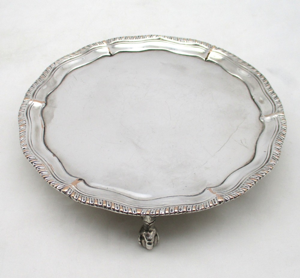 18th Century Old Sheffield Plate Card Tray