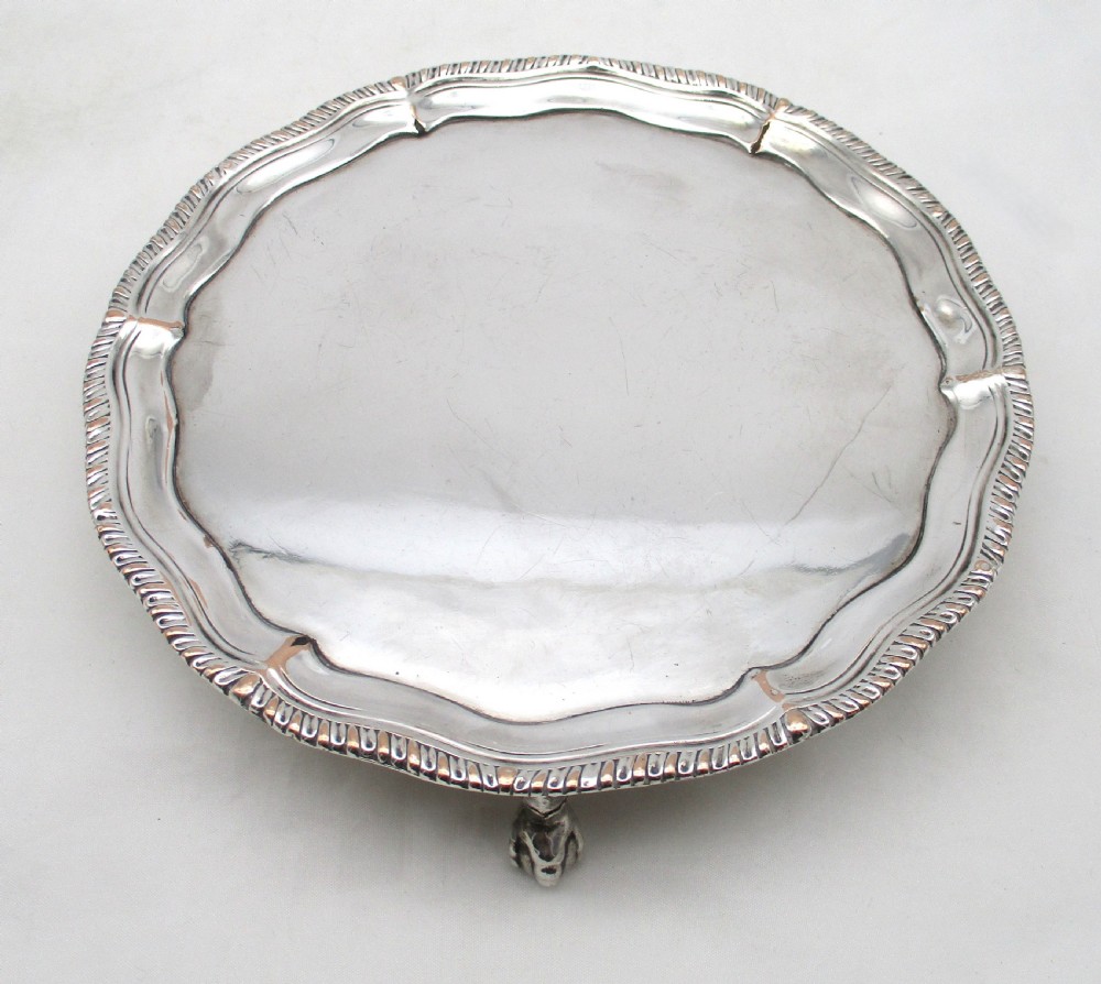 18th Century Old Sheffield Plate Card Tray View II