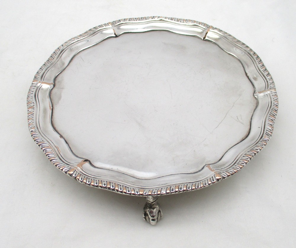 18th Century Old Sheffield Plate Card Tray View III
