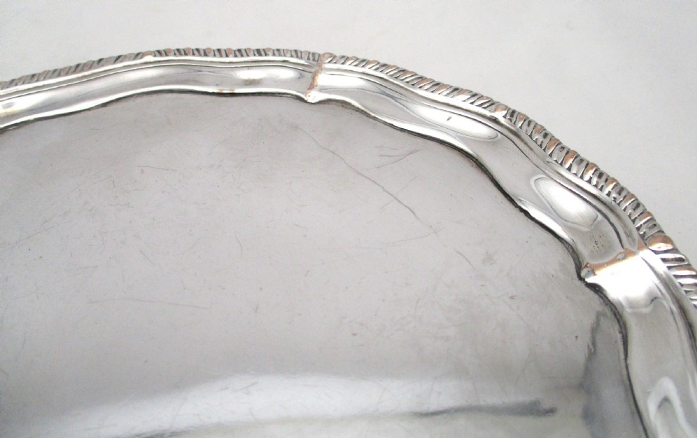 18th Century Old Sheffield Plate Card Tray View VI