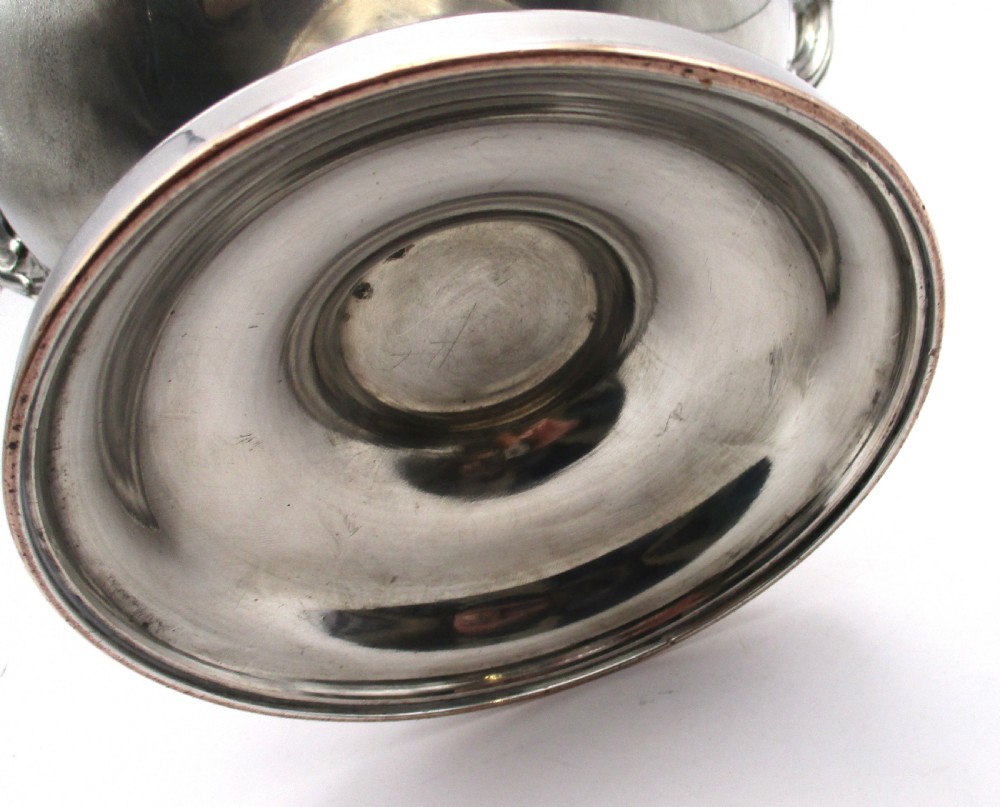 Small Old Sheffield Plated Wine Cooler c1780 Crested View VI