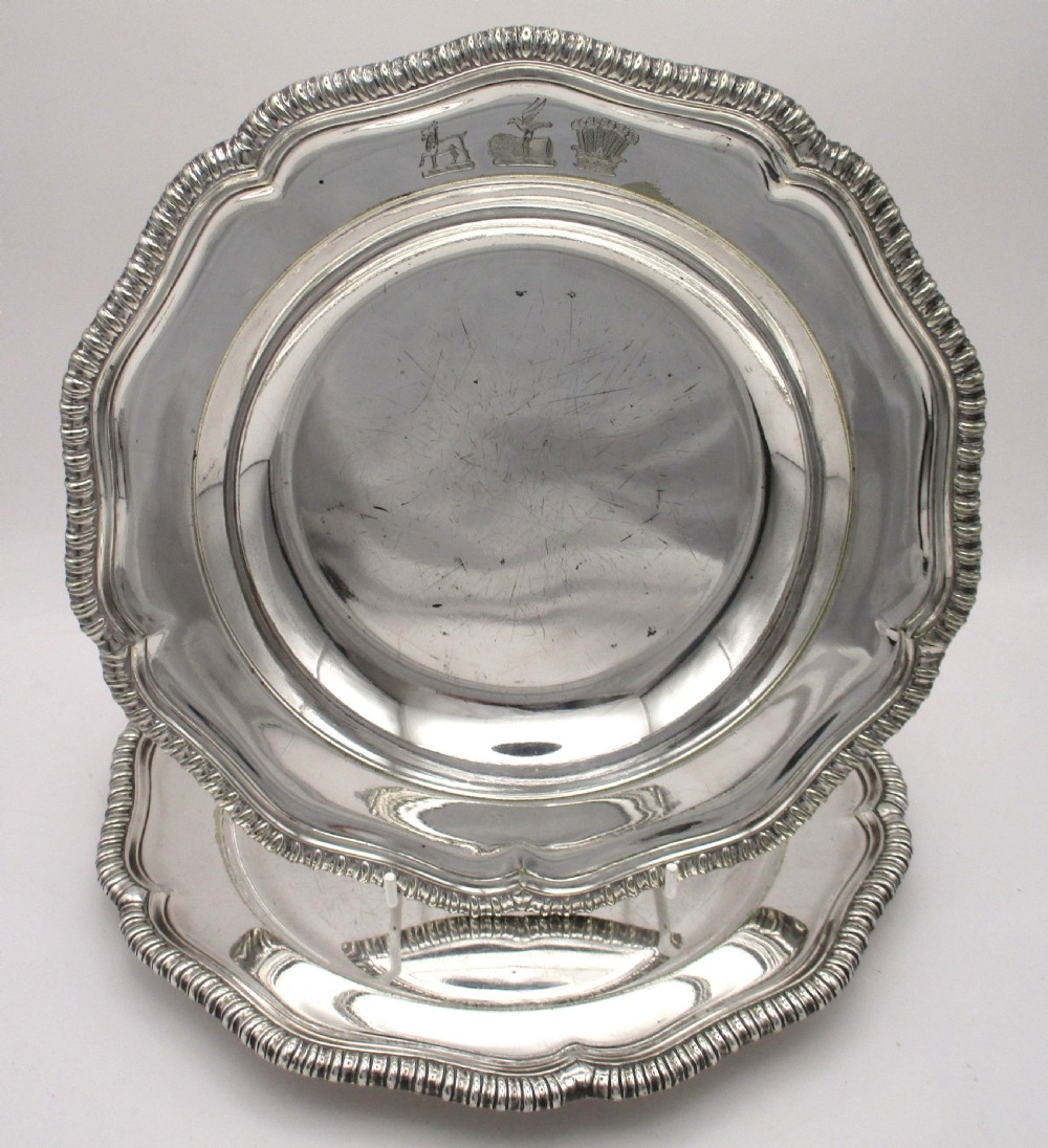 Mid 19th Century Silver Plated Bowl & Plate by Mappin Bros