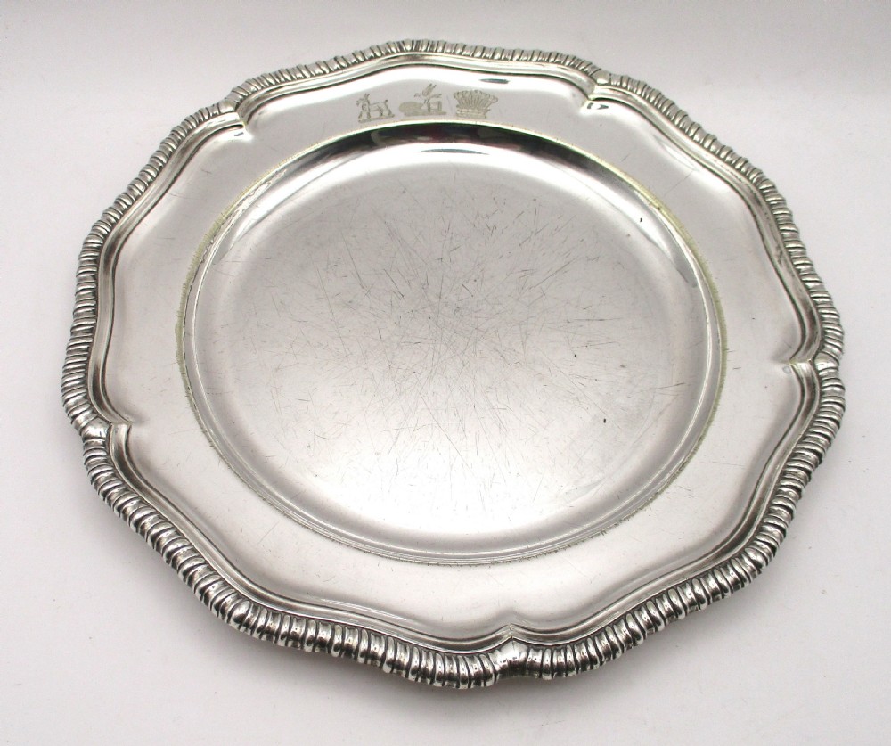 Mid 19th Century Silver Plated Bowl & Plate by Mappin Bros View III