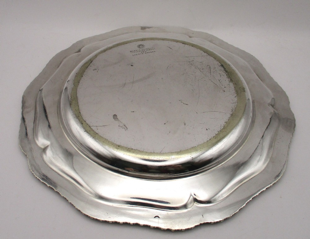 Mid 19th Century Silver Plated Bowl & Plate by Mappin Bros View VII