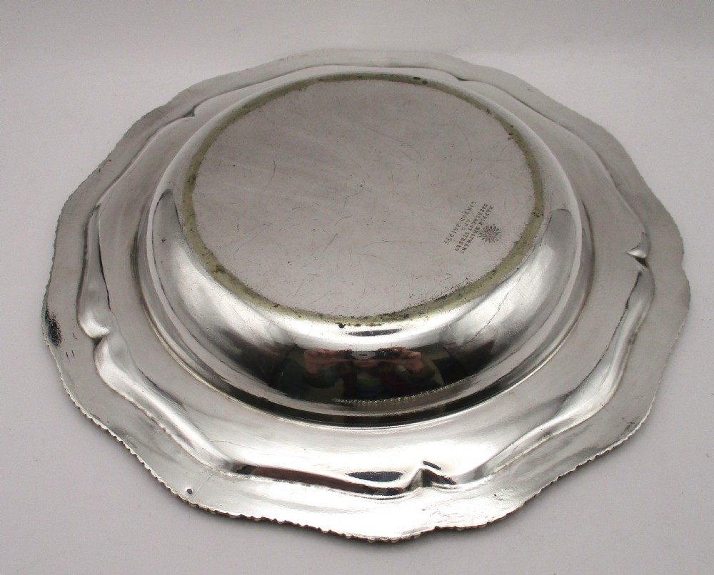 Mid 19th Century Silver Plated Bowl & Plate by Mappin Bros View XII