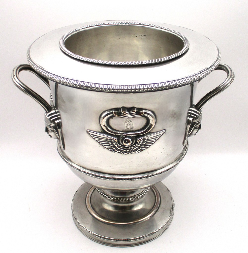 Rare Early 19th Century Old Sheffield Plated Wine Cooler View II