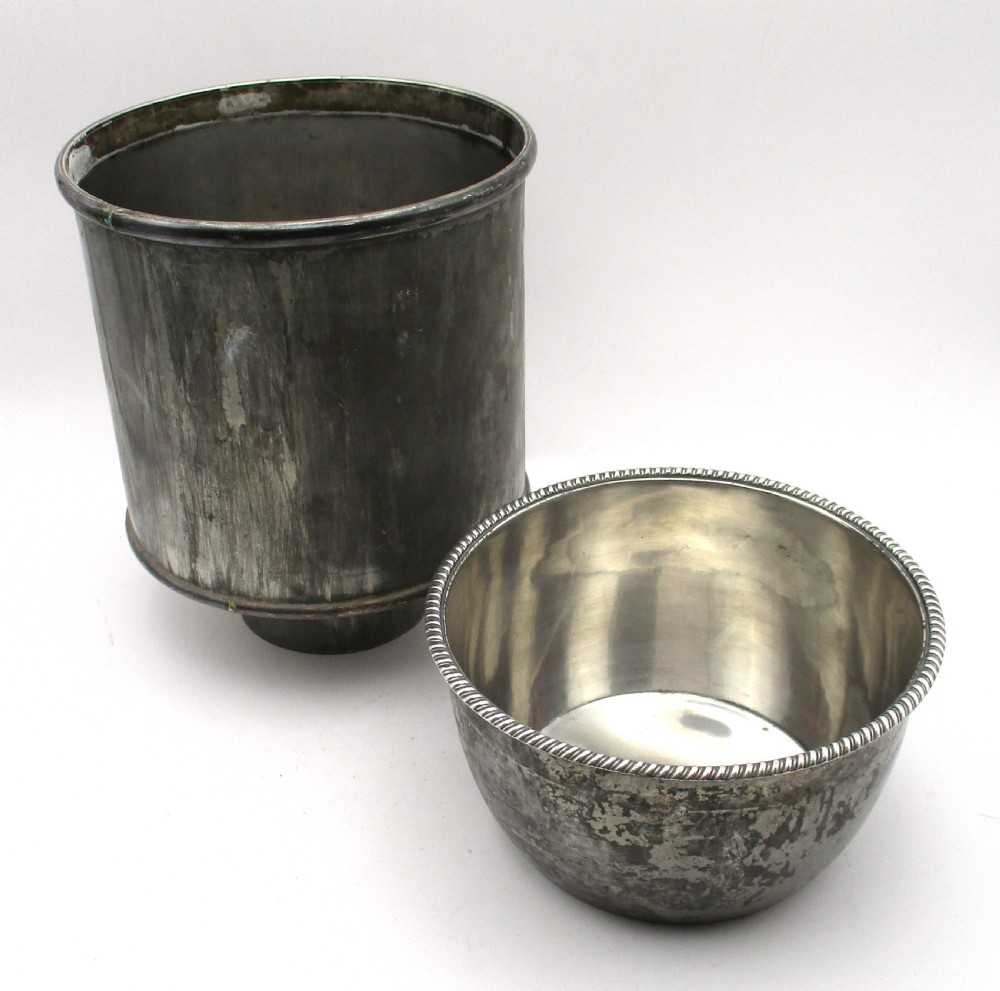 Rare Early 19th Century Old Sheffield Plated Wine Cooler View V