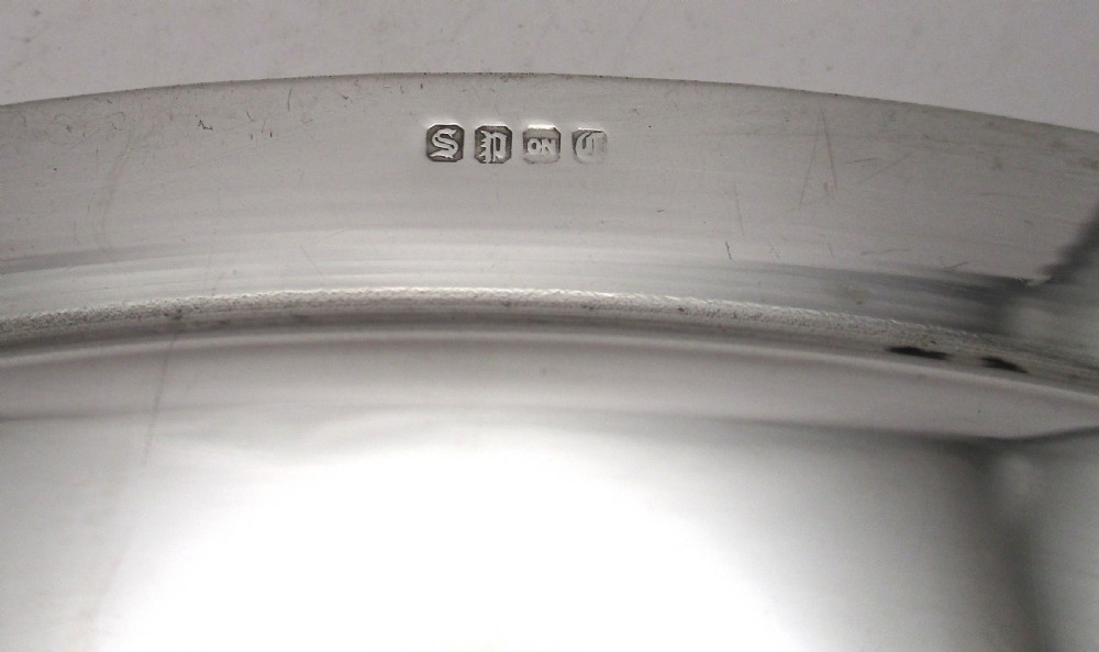 Rare set of 12 Silver Plated Dinner Plates - 11