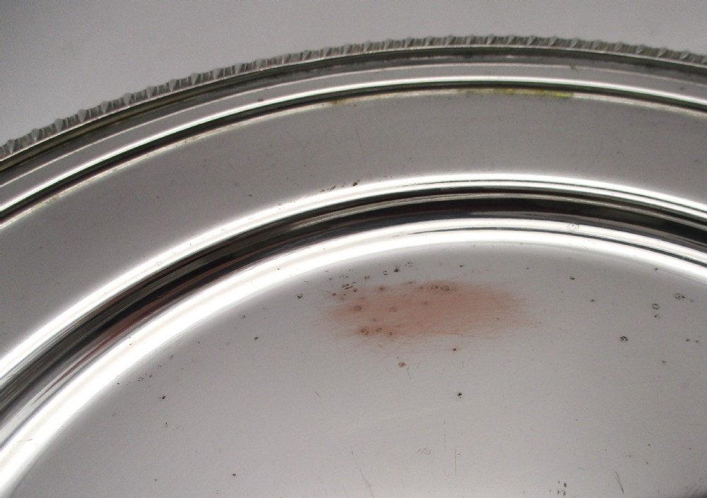Rare set of 12 Silver Plated Dinner Plates - 11