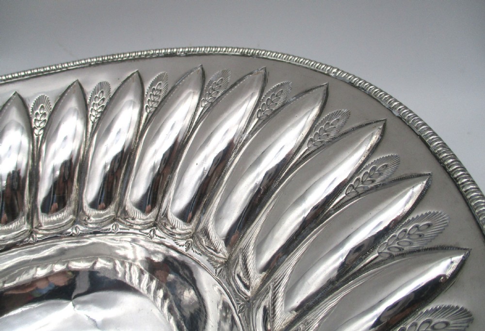 Old Sheffield Plated Basket Bowl with Crest by Holy & Parker c1804 View VII
