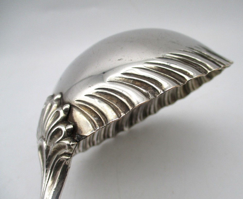 Rare 18th Century Old Sheffield Plated Soup Ladle View VI