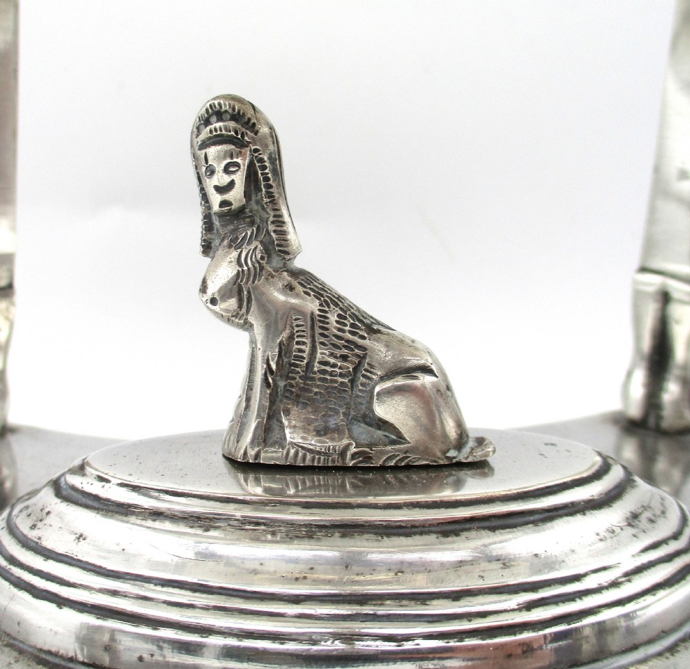Superb Old Sheffield Plate Egyptian Revival Samovar Tea Urn c1810 View V