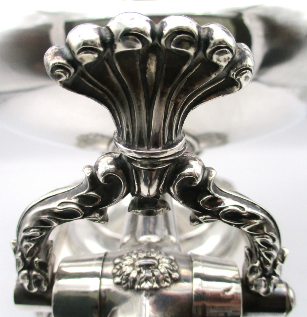 Large Old Sheffield Plated Tea Urn Samovar by Matthew Boulton View XV