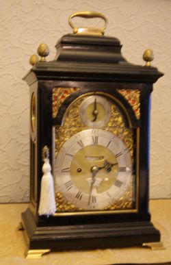 FINE QUARTER REPEATING BRACKET CLOCK BY WILLIAM HUGHES OF LONDON