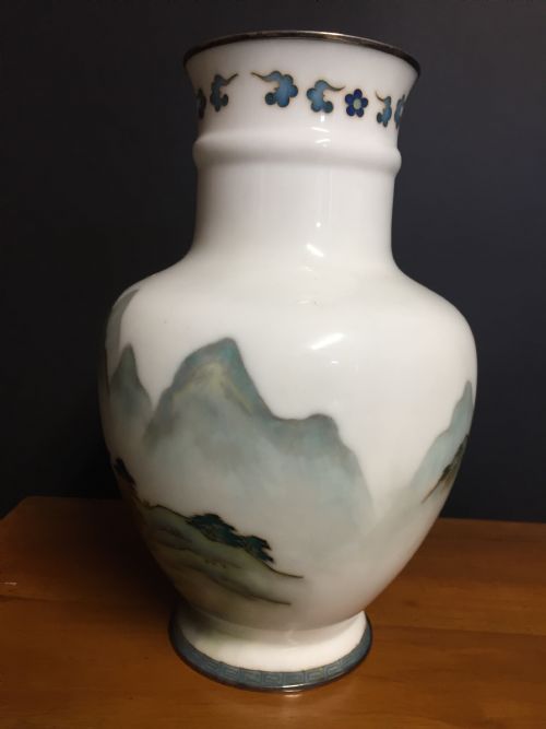 JAPANESE CLOISONNE VASE BY ANDO - ADDITIONAL PHOTO 2