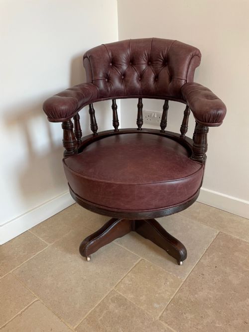 ANTIQUE DESK CHAIR - ADDITIONAL PHOTO 1