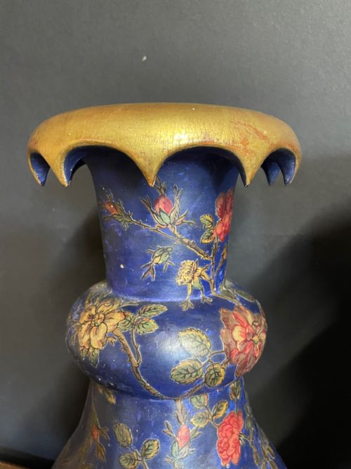 PAIR OF LACCA POVERA VASES - ADDITIONAL PHOTO 3