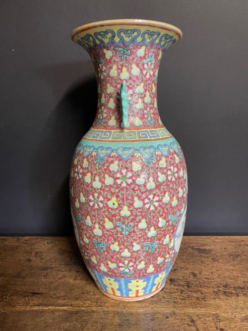 CANTON FAMILLE ROSE VASE - ADDITIONAL PHOTO 3