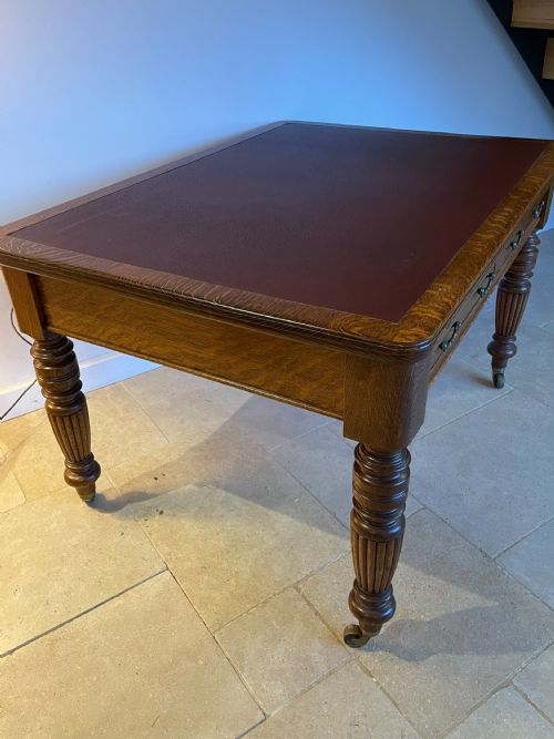 OAK WRITING TABLE - ADDITIONAL PHOTO 8