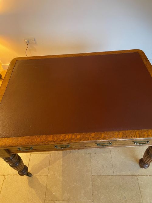 OAK WRITING TABLE - ADDITIONAL PHOTO 9