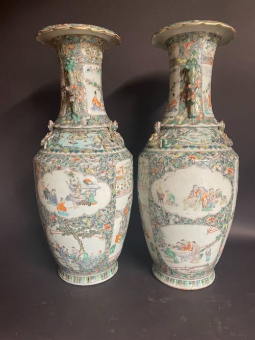 PAIR OF CHINESE VASES - ADDITIONAL PHOTO 1