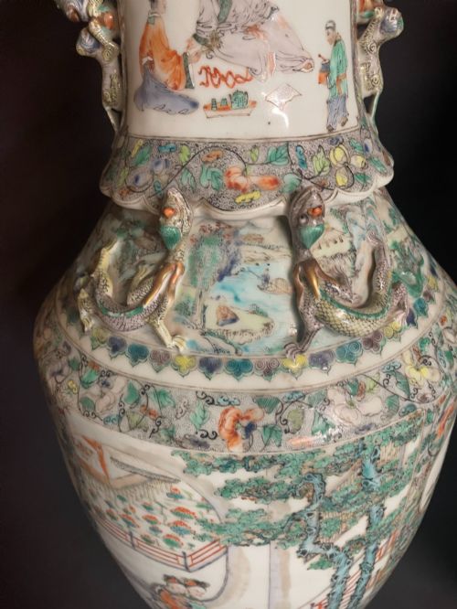 PAIR OF CHINESE VASES - ADDITIONAL PHOTO 2