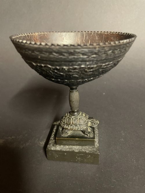 BRONZE MOUNTED COCONUT