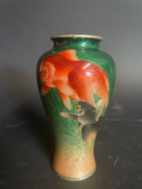 Japanese Gin-bari Cloisonne Vase