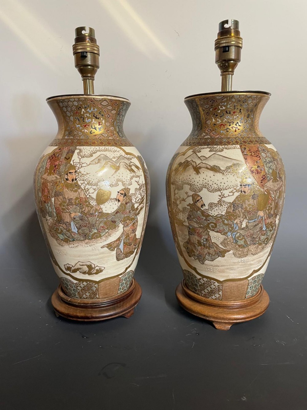 Pair of Satsuma Lamps