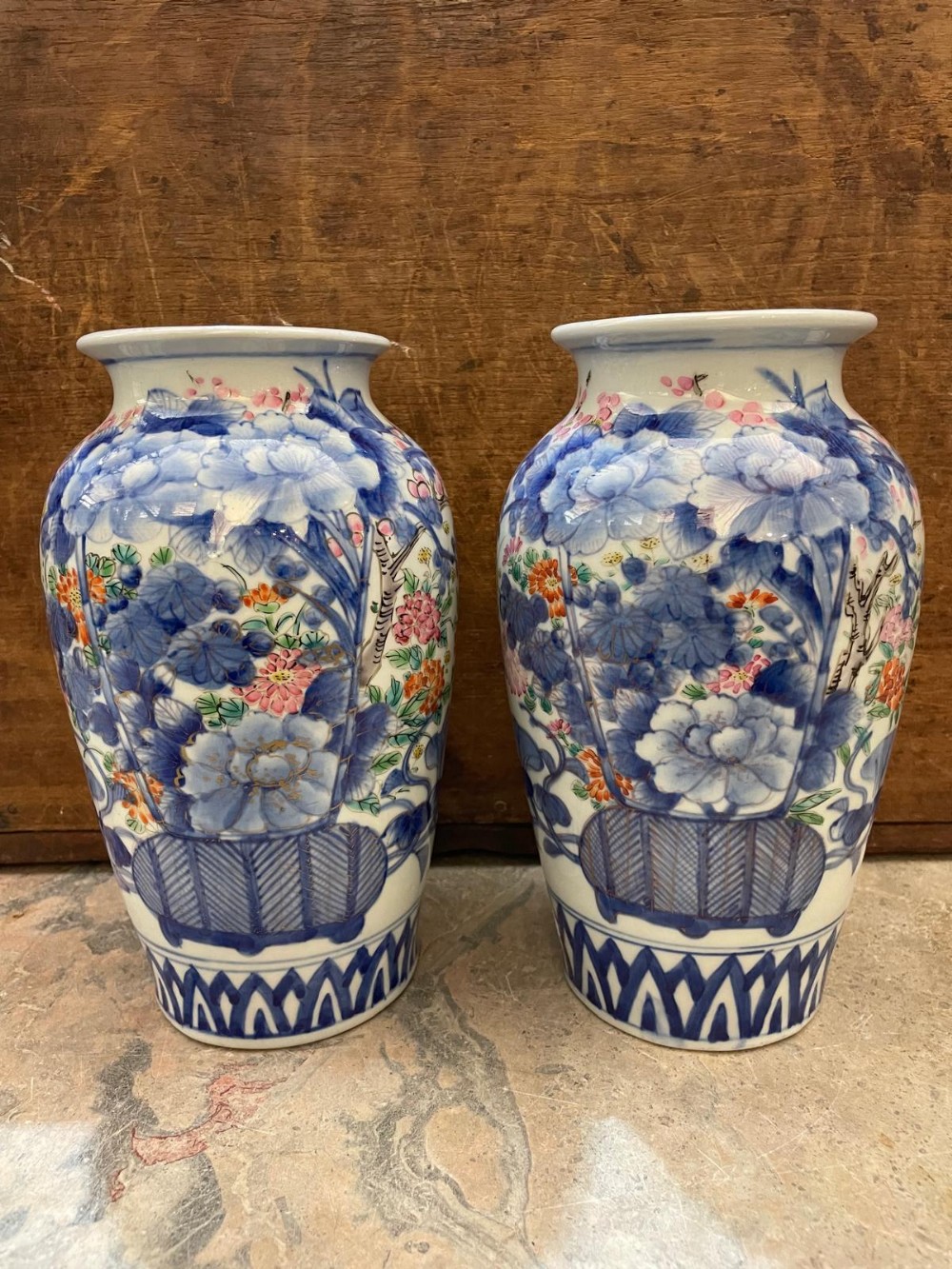 Pair of Imari vases