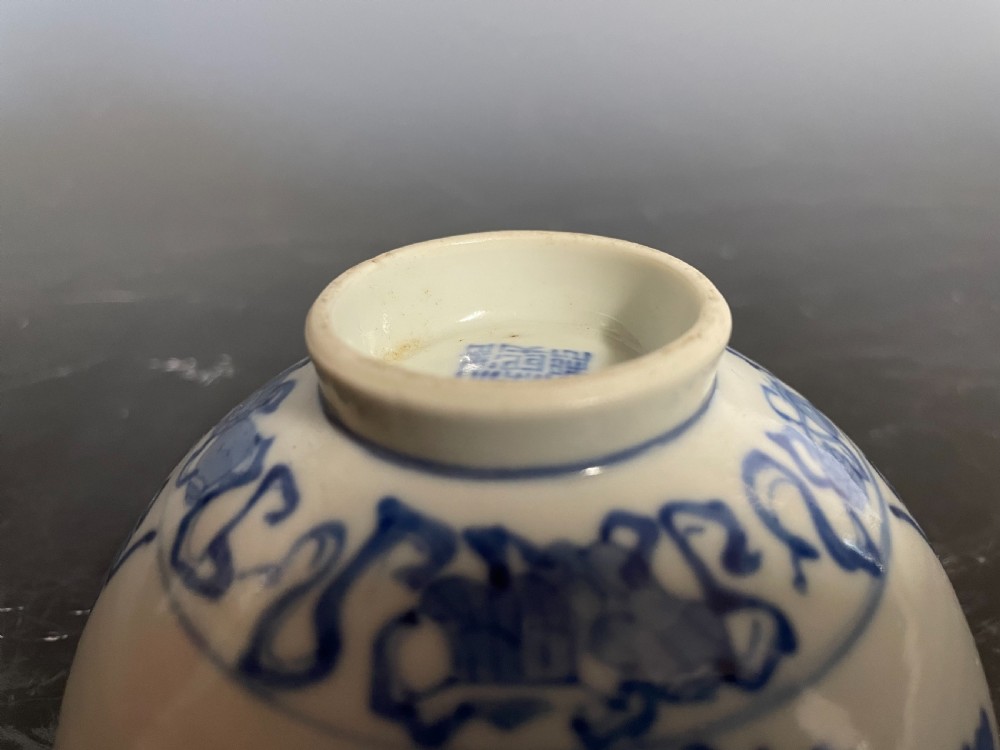 Chinese Blue and White Bowl View X