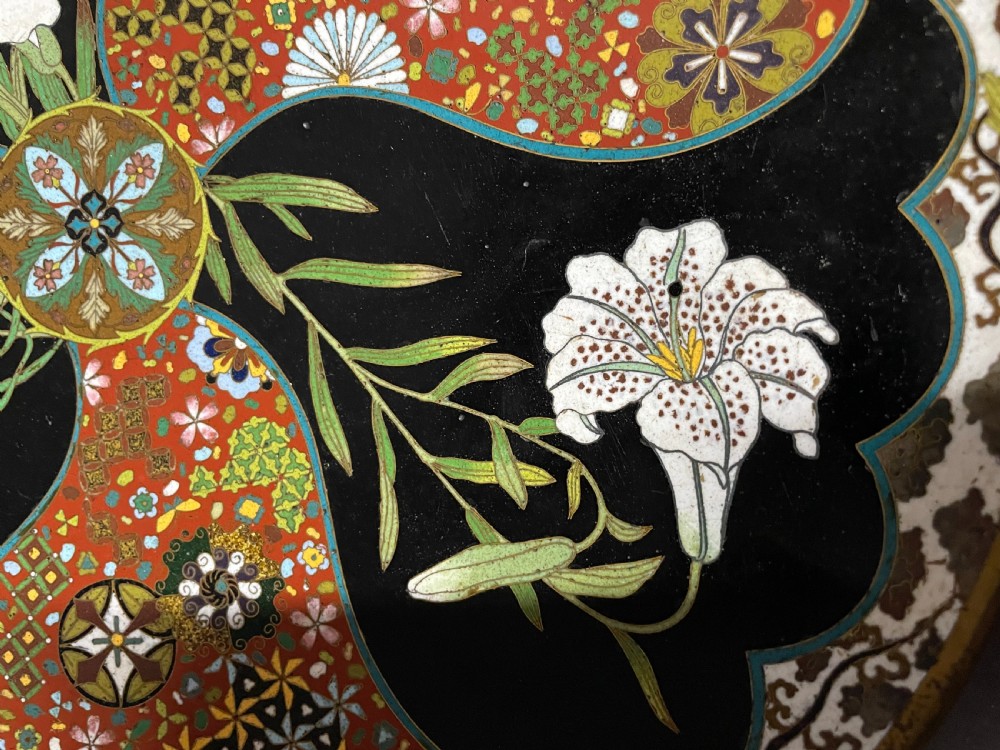 Pair of Cloisonne Dishes View IV