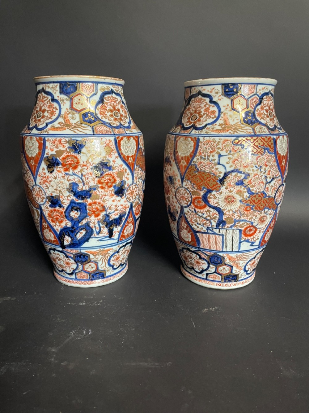 A pair of Imari Vases