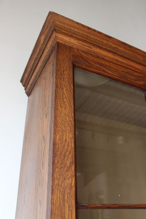 20TH CENTURY GLAZED BOOKCASE - ADDITIONAL PHOTO 2