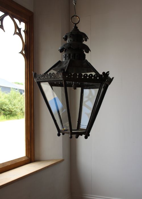 19TH CENTURY COPPER LANTERN - ADDITIONAL PHOTO 1