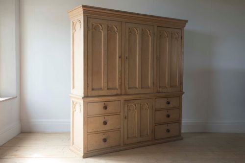 large 19th century housekeepers cupboard - CATEGORY: ANTIQUE CUPBOARDS - DATED 19TH CENTURY