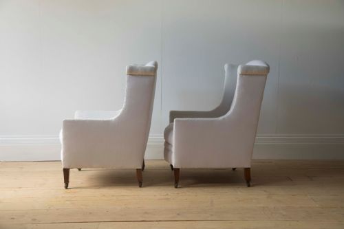 PAIR OF EDWARDIAN ARMCHAIRS - ADDITIONAL PHOTO 2
