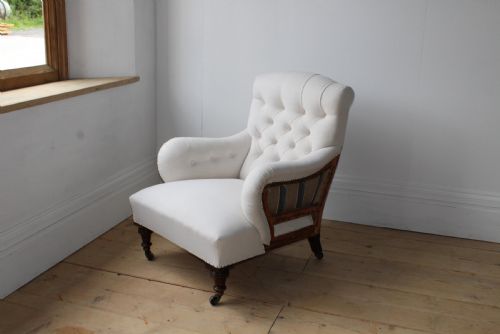 19TH CENTURY HOWARD STYLE ARMCHAIR - ADDITIONAL PHOTO 1