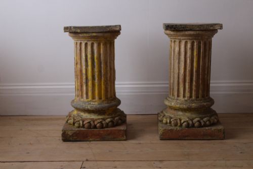 pair of doulton of lambeth plinths - CATEGORY: ANTIQUE MISCELLANEOUS - DATED 19TH CENTURY