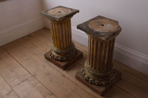 PAIR OF DOULTON OF LAMBETH PLINTHS - ADDITIONAL PHOTO 2