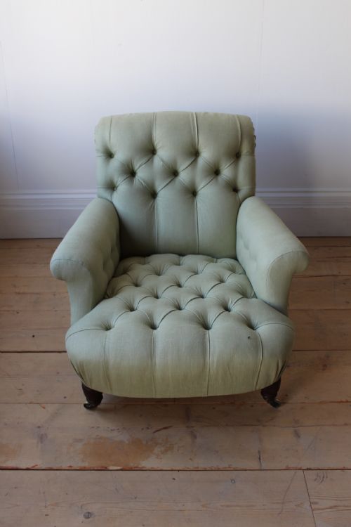 country house club chair - CATEGORY: ANTIQUE CHAIRS - DATED 19TH CENTURY