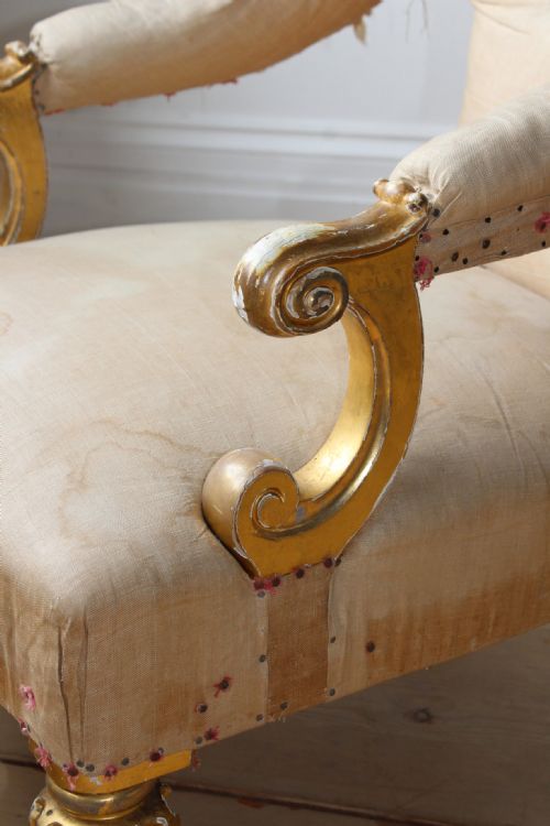 PAIR OF 19TH CENTURY ARMCHAIRS - ADDITIONAL PHOTO 3